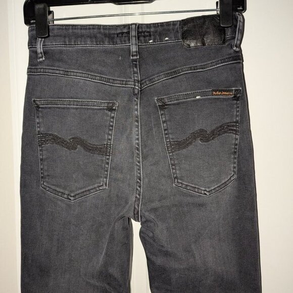 Nudie Jeans Co Hightop Tilde Night Spirit Dark Wash Rinse High Rise Tight Pant 6 - Picture 9 of 12